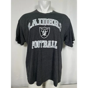 VTG Los Angeles Raiders NFL Majestic Gray Team T-Shirt Men's 2XL - Picture 1 of 10