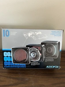 Vintage Audiovox CSW-40 Convertible Stereo Wedge Speakers Old School Brand New - Picture 1 of 4