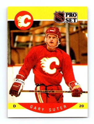 #46 1990-91 Pro Set ~ Gary Suter Flames - Image 1 of 2