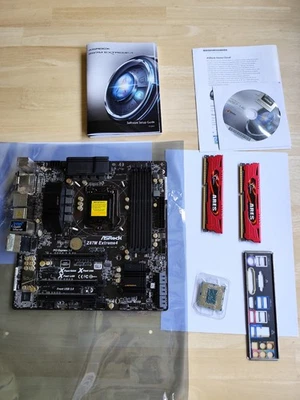 Mainboard Bundle ASRock Z87 Extreme4 + i5-4670K + 16GB RAM G.Skill ARES + Lüfter - Bild 1 von 4