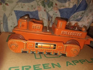 antiker Spielzeug Planierraupe N.T. modell GT-03  - Bild 1 von 3