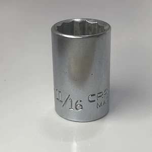 Craftsman 11/16" 12-point socket -VV- 47507, 1/2" Drive - Picture 1 of 6