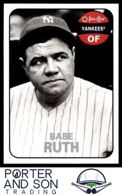 Babe Ruth 1969 O-Pee-Chee reimpresiones 2008 cubierta superior #OPC-BR Yankees Foto 1 de 2