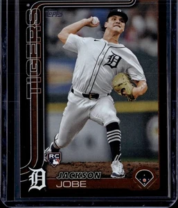 2025 Topps Series 2 Jackson Jobe Black Rookie 12/74 - Picture 1 of 2
