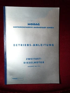 MODAG 2-Takt Dieselmotor RZ 133 Betriebsanleitung 1956 antik raität - Bild 1 von 7