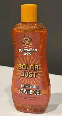 Australian Gold Solar Dust Dark Tanning Power Gel Bronzer 8oz RARE IN HAND NEW! - Image 1 of 2
