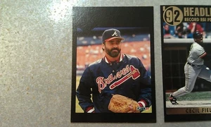 Jeff Reardon Minnesota Twins 1992 Fleer Headliners MISSING GOLD ERROR WOW - Picture 1 of 2