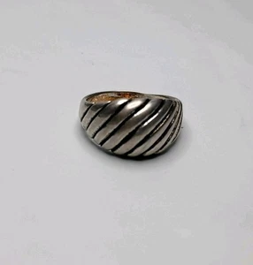 Anello stile G&S Wave Shell misura 7 1985 vintage steampunk gotico unisex dichiarazione - Foto 1 di 16