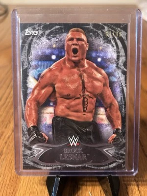BROCK LESNER 2015 TOPPS WWE UNDISPUTED BLACK #d /99 - Image 1 of 2