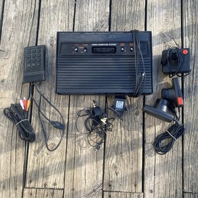 Atari 2600 Darth Vader Black Game Console OEM Controller Cords Untested Parts