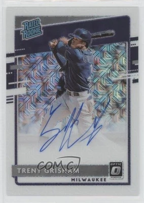 2020 Panini Donruss Optic White Mojo Prizm /99 Trent Grisham #RRS-TG Auto RC - Image 1 of 2