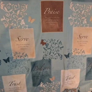 Shower Curtain Bible Verse Inspiration Christian Bathroom 70x70 Standard Size - Picture 1 of 4
