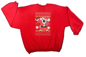 Port & Co. Sudadera Bailando Santa Navidad Suéter Feo Rojo Manga Larga 4XL - Imagen 1 de 12