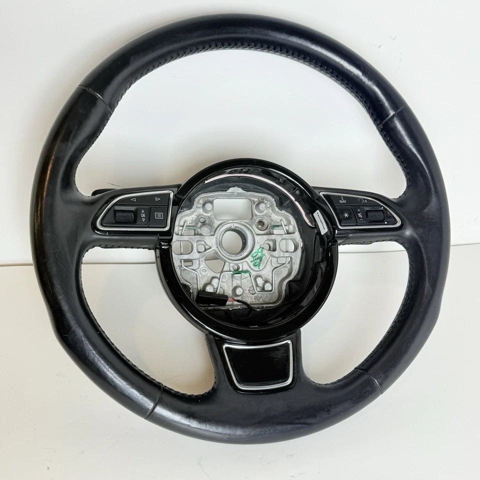 Audi A6 2017 volante con palancas de cambio cuero negro OEM Foto 1 de 4