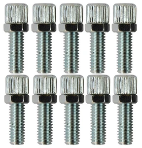 Bicycle bike brake cable steel barrel adjusters (PACK OF 10) SILVER - Bild 1 von 1