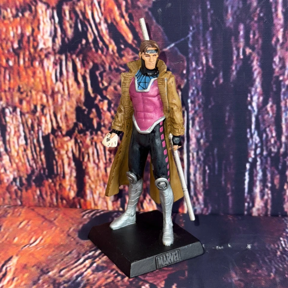 Estatuilla coleccionable fundido a presión Eaglemoss 2006 Marvel GAMBIT #35 Foto 1 de 4