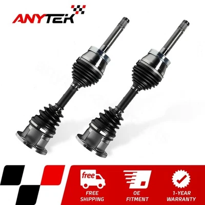 Par de eixo dianteiro CV para 1996-2003 Nissan Pathfinder QX4 4WD 2000 2001 2002 - Imagem 1 de 4