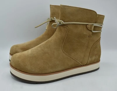 Merrell 女式 10.5 Juno Bluff Polar Camel 麂皮绒防水隔热冬季靴 — 第 1/4 张图片