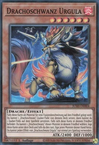 YuGiOh Drachoschwanz Urgula (V.2) JUSH-DE004 Super Rare Deutsch Neu 1st - Bild 1 von 2