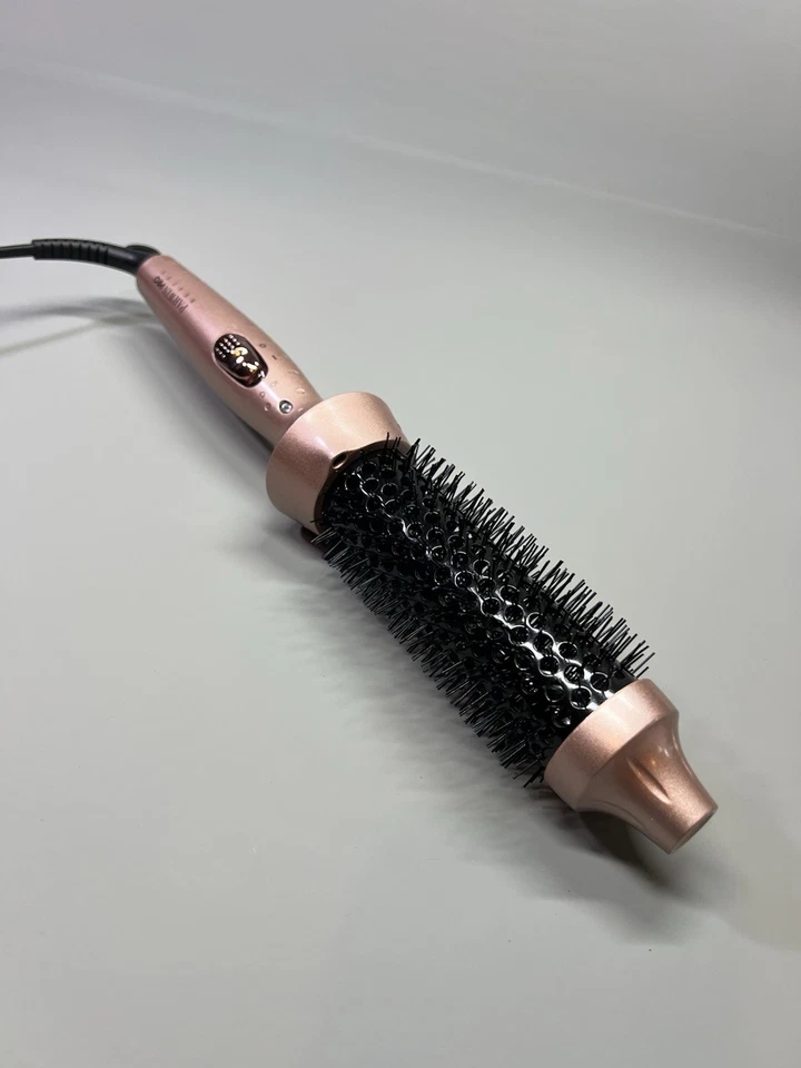 Thermal Heated Round Hot Brush Ionic Curling Iron For Shinier & Smoother Curls - Image 1 of 4