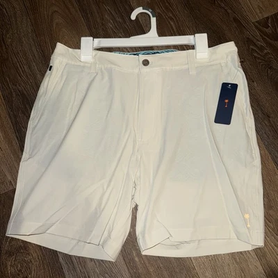 Pantalones cortos para hombre Margaritaville 34” cintura 7” entrepierna plata abedul/bronceado UPF 30 secado rápido Foto 1 de 3