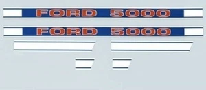 Tractor Hood Decal Set KIT F504HB for FORD New Holland 5000 (1968 & Up) - Picture 1 of 1
