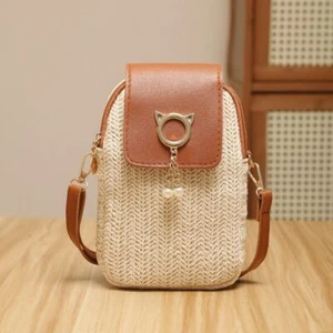 Mini Women Crossbody Bag Casual Phone Bag Fashion Ladies Beach Basket Bag - Picture 1 of 8