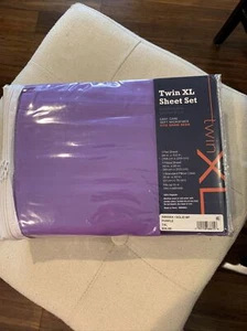 Twin/Twin XL Microfiber Sheet Set Perfect for Students Dorm Beds - Picture 1 of 3