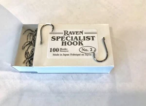Raven Specialist Hooks , Size 2, One 100 Count Box - Picture 1 of 3
