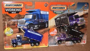 Matchbox INTERNATIONAL WORKSTAR 7500 DUMP TRUCK #8 & # 15 Working Rigs LOT 2 NEW - Picture 1 of 8