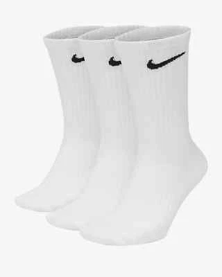 CALZE CALZINI UOMO/DONNA NIKE LIGHTWEIGHT ANKLE CREW SOCKS sx7676 100 bianco