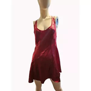 Victoria’s Secret Red Mini Slip Dress Size Small - Picture 1 of 9