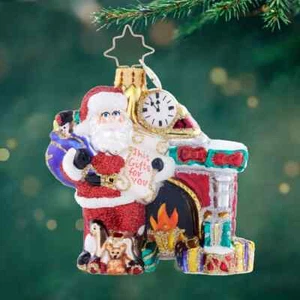 Christopher Radko “Nice List Santa GEM” Ornament *NEW* - Picture 1 of 5
