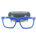 Alexander McQueen Eyeglasses AMQ4250 8RD Blue Rectangle Frame 53[]17 145 mm