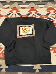 Vintage Rocky Mountain Clothing Co. Sweatshirt Size Large Black Graphic Print - Picture 1 of 7