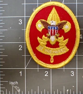 Vtg BSA Boy Scout Patch BE PREPARED w/ American Eagle - Picture 1 of 2
