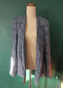 Decjuba Sizs 8 Navy Lightweight Blazer New Without Tags - Picture 1 of 15