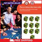10 Pcs Dice Counters 1.6 Cm For Magic The Gathering Card Gaming (Green Black) UK