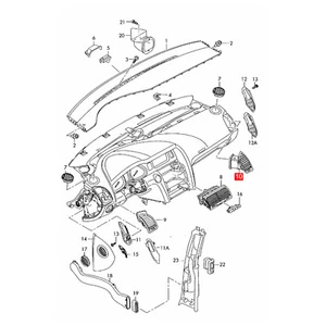 New Front Dashboard Air Vent Panel Frame Replacement for Audi Q7 4L 2007-2015 - Picture 1 of 12
