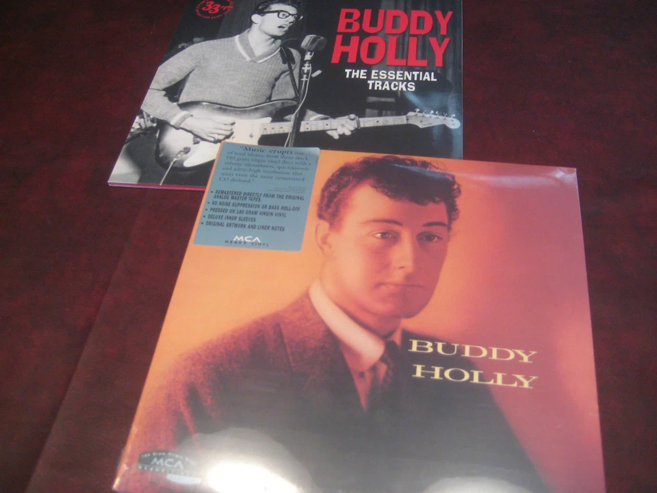 BUDDY HOLLY VERIFIED S/T AUDIOPHILE 1ST ED 180G MCA 1988 LP + ESSENTIAL HITS SET Foto 1 de 1