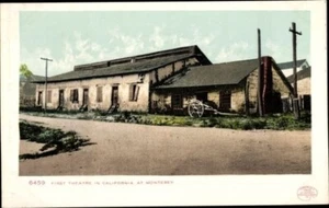 c.1902 FIRST THEATRE in Monterey, California; Unused, In Near Mint Condition - Picture 1 of 2