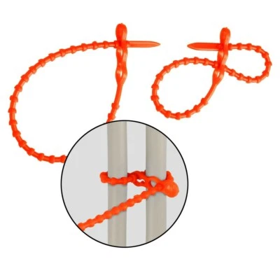 Kabelbinder Blitzbinder Schnellbinder Rasterschlaufen rot 32cm 693232 1000 Stück - Bild 1 von 4