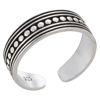 Zehenring Zehring mit Punkten 925 Silber Zehenschmuck - Bild 1 von 2