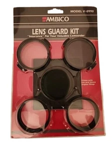 Vintage AMBICO Video / Camera Lens Guard Kit V-0990 52mm with Adapter Rings NEW - Picture 1 of 2