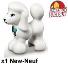 Lego 1x Animal caniche chien dog poodle collier turquoise blanc 11575pb04 NEUF