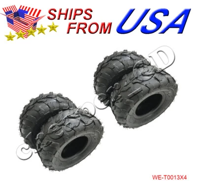 4 pack of 145x70-6 Rear Front Tire 145/70-6 ATV 50cc 70cc 110cc Quad Go Kart - Image 1 of 3