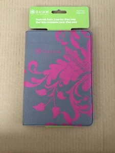 Brand New GAIAM Yoga iPad Mini Case Exclusive Gray/Fuchsia Gaiam Design - Picture 1 of 3