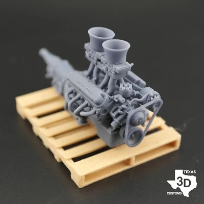 Ford 289/302 Tunnel Ram model engine resin 3D printed 1:24-1:8 scale - Image 1 of 3