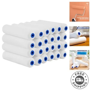 Efficient 6 Inch Foam Paint Roller Kit - 24 Reusable Covers for Smooth Finishes - Picture 1 of 9