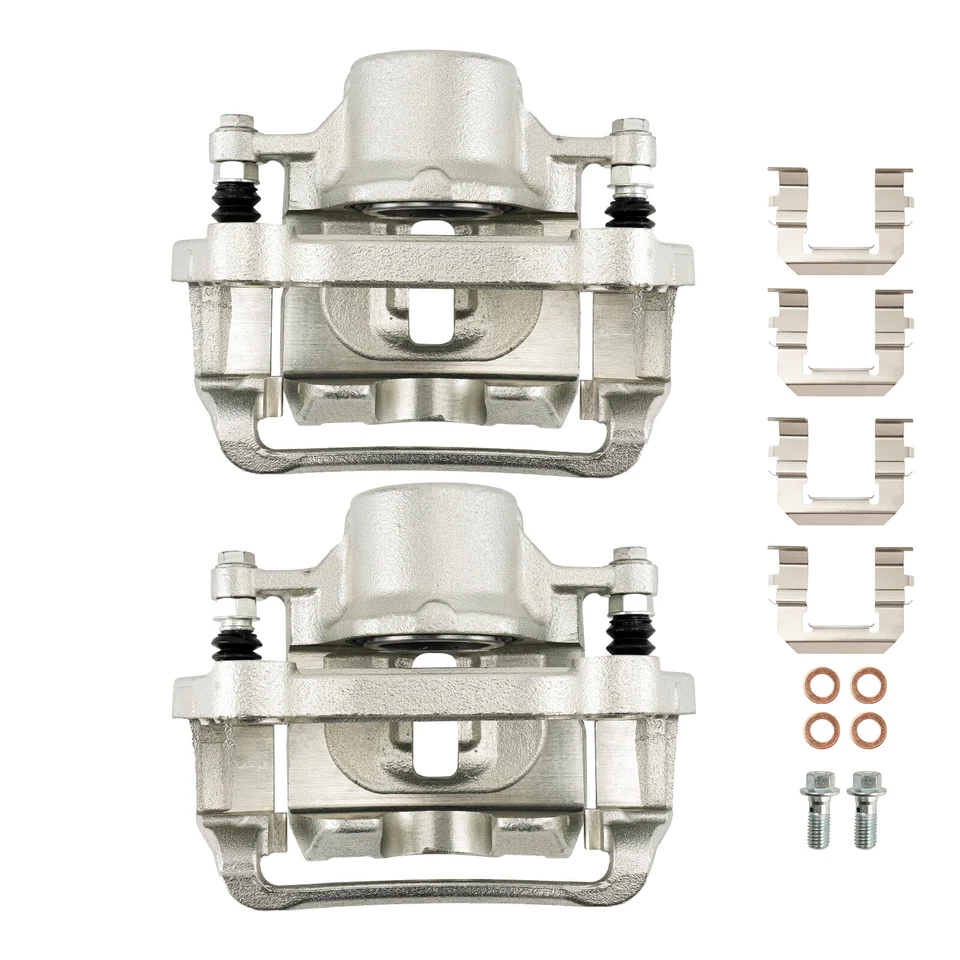 Pinzas de freno delanteras con par de soportes 2 para Chevy Equinox Impala GMC Terrain 2,4 L Foto 1 de 4